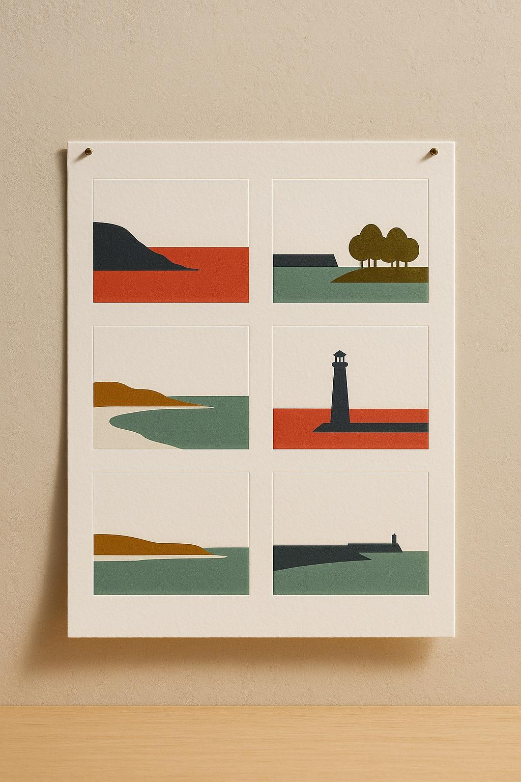 Postcard Set of Six